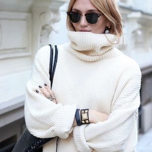 Free People cropped turtleneck sweater